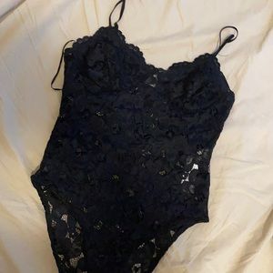 Zara Black Lace Bodysuit